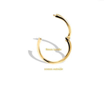 Load image into Gallery viewer, 14K Solid Yellow Gold Initial &quot;C&quot; Charm Earring
