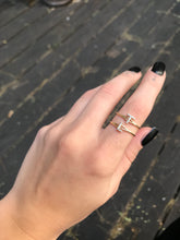 Load image into Gallery viewer, 14K Solid Gold Initial &quot;T&quot; Ring
