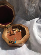 Load image into Gallery viewer, 14K Solid Gold Initial &quot;T&quot; Evil Eye Ring
